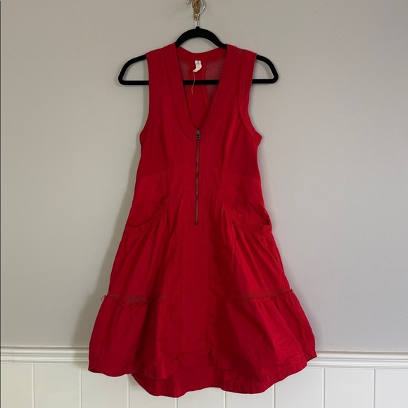 Anthropologie Daily Practice Trek Utility Mini Dress red XXS - Picture 2 of 5